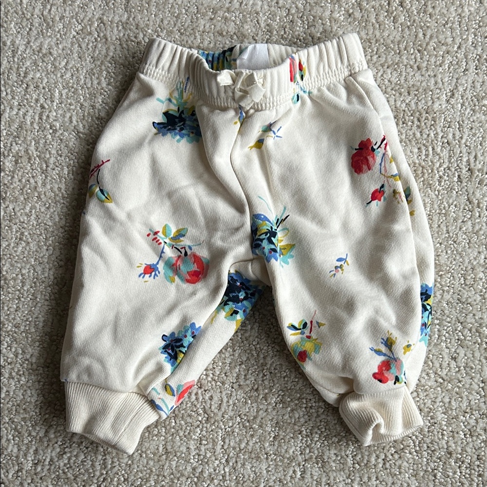 Baby gap floral pattern joggers
